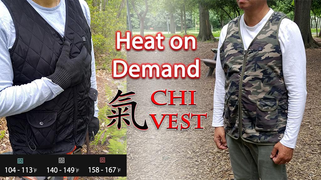 Chi Vest Adjustable Heat and Fit for Work, Leisure, Health