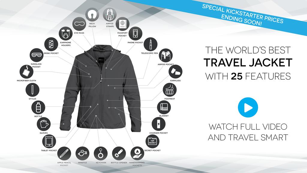 The World's Best TRAVEL JACKET with 25 Features | BAUBAX 2.0