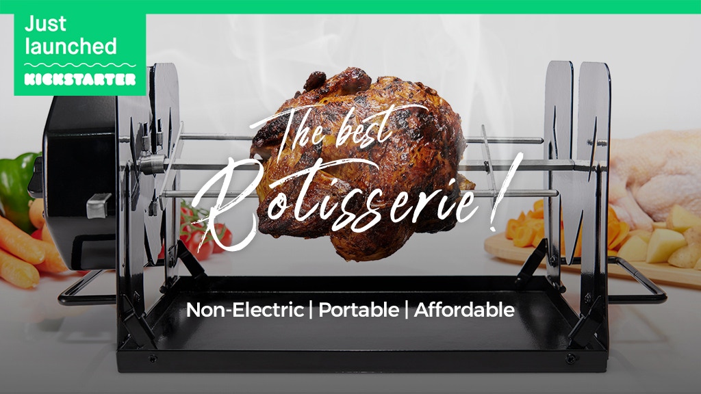 ROTO-Q 360 : The Non-Electric Rotisserie Cooking Machine